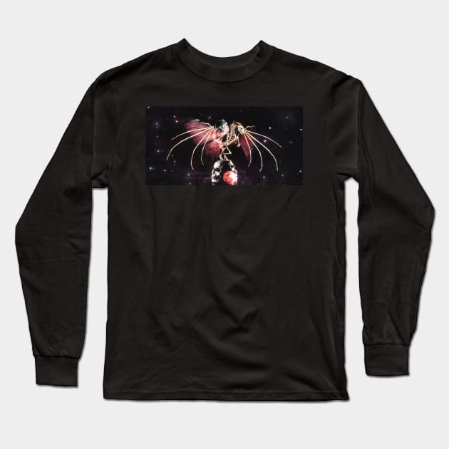 Undead Dragon Fairy Long Sleeve T-Shirt by Jarrodjvandenberg